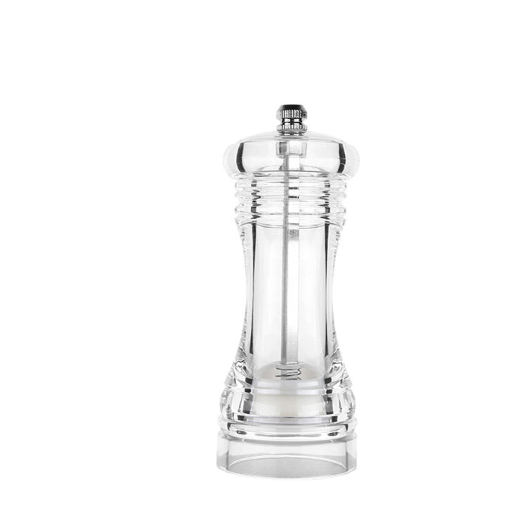 Macinapepe acrilico trasparente Macinapepe manuale Macinapepe con nucleo in ceramica Bottiglia di condimento multiuso, 4 Inch, 5 Inch, 6 Inch