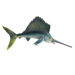 3 ornamenti per modelli di animali marini di simulazione, Serrated Ray, Rays, Sea Turtle, Mako Shark, Happy Dolphin, Small Sea Dog, Sailfish, Guitarfish, Octopus, Flying Fish, Leatherback Turtle, Eel