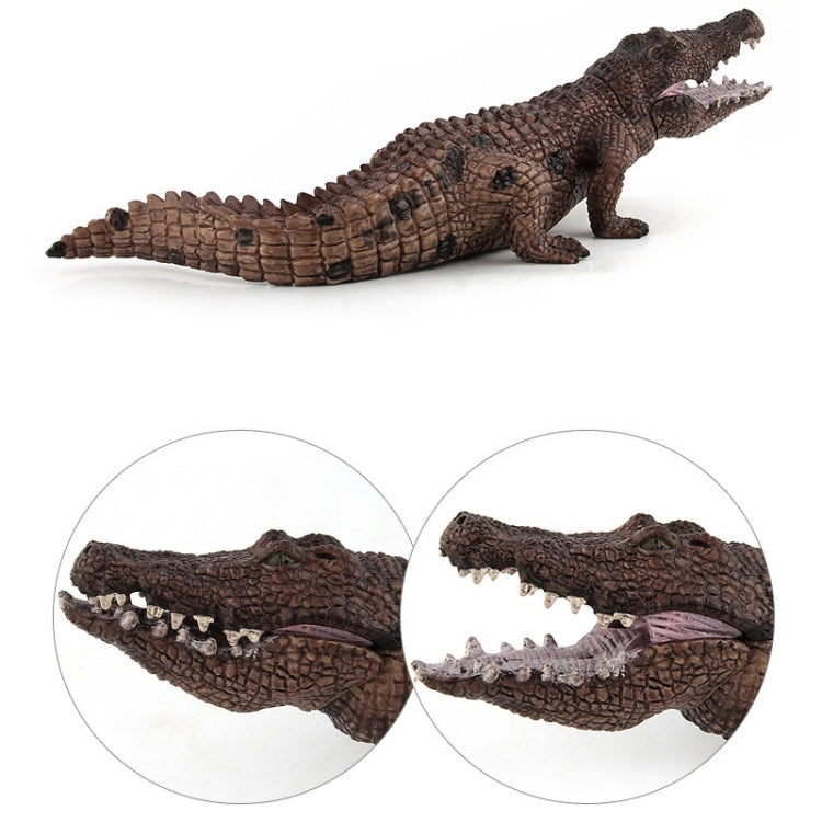 Set 3 giocattoli coccodrillo in PVC decorativi 29 cm