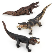 Giocattolo statico della decorazione degli animali selvatici del PVC del modello del coccodrillo di simulazione, LX829, PL127-888, PL127-923, 3 PCS / Set