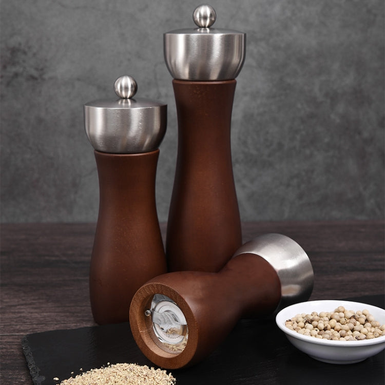 Macinapepe manuale in acciaio inossidabile 304 di faggio Macinapepe con nucleo in ceramica, Style 5, 5 inch, Style 5, 6 inch, Style 5, 8 inch, Style 5, 8 inch 2pcs