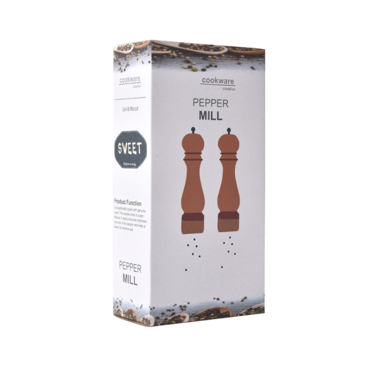 Macinapepe manuale in acciaio inossidabile 304 di faggio Macinapepe con nucleo in ceramica, Style 5, 5 inch, Style 5, 6 inch, Style 5, 8 inch, Style 5, 8 inch 2pcs