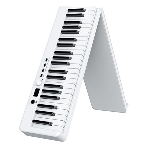 Tastiera per pianoforte elettronico portatile pieghevole Wersi a 88 tasti per pianoforte per principianti, spina CN, USB White, USB Black