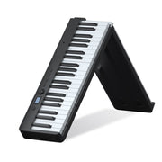 Tastiera per pianoforte elettronico portatile pieghevole Wersi a 88 tasti per pianoforte per principianti, spina CN, USB White, USB Black