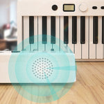 Tastiera per pianoforte elettronico portatile pieghevole Wersi a 88 tasti per pianoforte per principianti, spina CN, USB White, USB Black