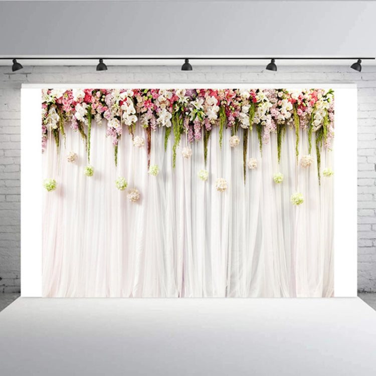 Panno di sfondo per fotografia di feste a tema di matrimonio con simulazione di pareti di fiori da 2,1 x 1,5 m