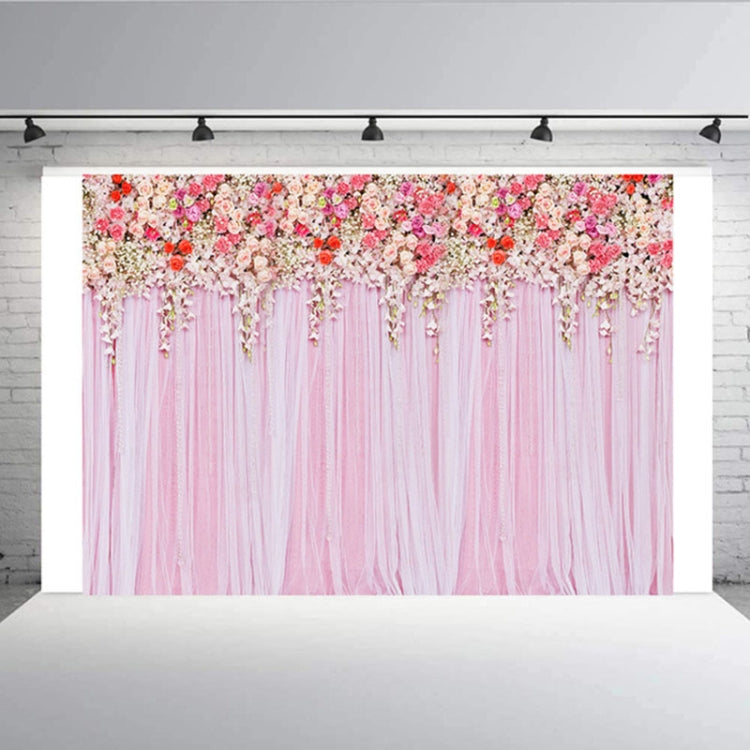 Panno di sfondo per fotografia di feste a tema di matrimonio con simulazione di pareti di fiori da 2,1 x 1,5 m
