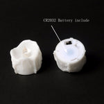 12 pz/scatola LED candela elettronica cera da tè simulazione lacrime lume di candela elettronico decorazione di nozze a lume di candela