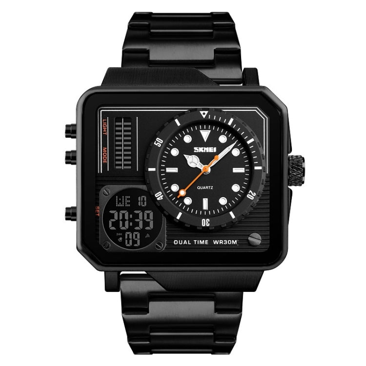 SKMEI 1392 Orologio sportivo da esterno multifunzione Orologio elettronico impermeabile con doppio display da lavoro