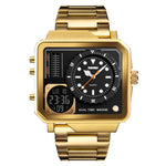 SKMEI 1392 Orologio sportivo da esterno multifunzione Orologio elettronico impermeabile con doppio display da lavoro