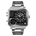 SKMEI 1392 Orologio sportivo da esterno multifunzione Orologio elettronico impermeabile con doppio display da lavoro