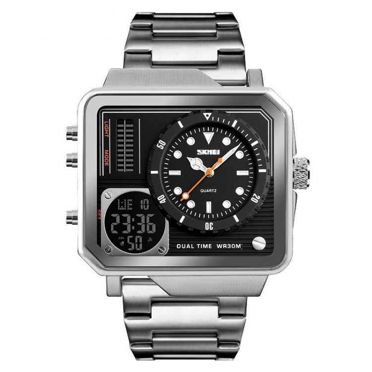 SKMEI 1392 Orologio sportivo da esterno multifunzione Orologio elettronico impermeabile con doppio display da lavoro