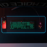 Tappetino per mouse con ricarica wireless RGB01 da 10 W Tappetino per mouse luminoso RGB, dimensioni: 810 x 310 x 4 mm