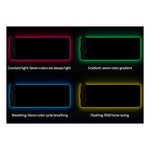 Tappetino per mouse con ricarica wireless RGB01 da 10 W Tappetino per mouse luminoso RGB, dimensioni: 810 x 310 x 4 mm