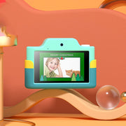 Mini giocattolo per fotocamera digitale a doppio obiettivo ad alta definizione con touch screen per cartoni animati per bambini, C4 Small Dinosaurs No Card, C4 Small Dinosaurs16GB, C4 Small Dinosaurs 32GB