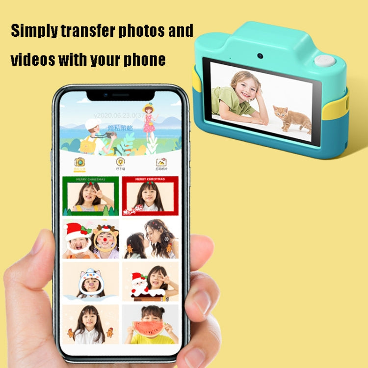 Mini fotocamera digitale per bambini con doppio obiettivo e touch