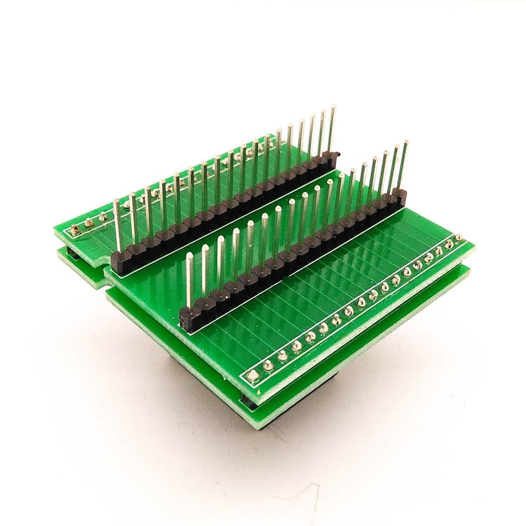 Scheda programmazione QFN32-0.5 doppio strato 8x8 cm