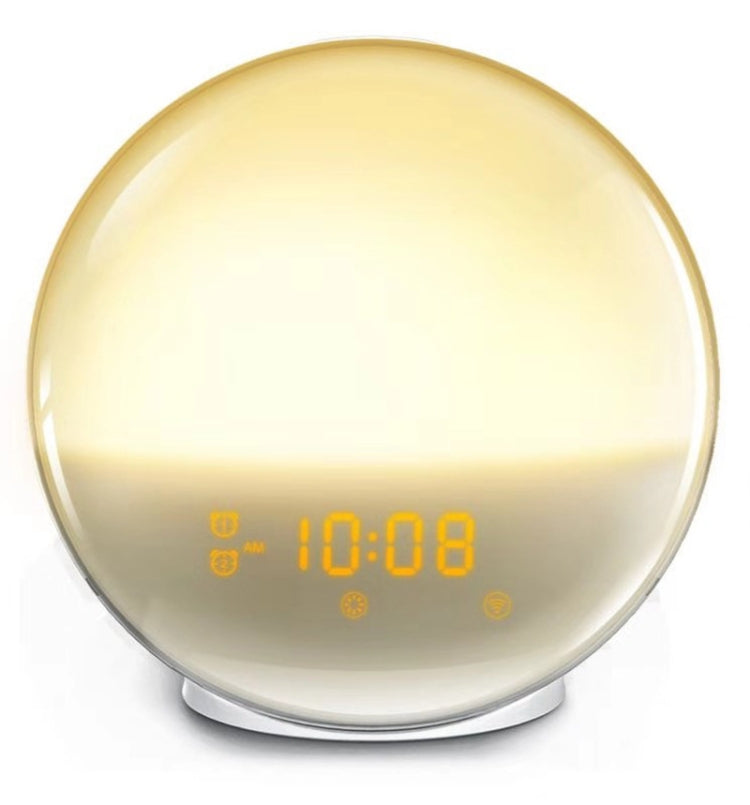 Sveglia elettronica ad attivazione vocale Alexa Sveglia all'alba Luce notturna Supporto Controllo APP intelligente,, EU Plug, US Plug, UK Plug