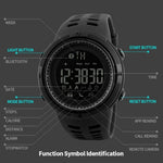 Orologio multifunzione SKMEI 1250 da uomo sportivo impermeabile all'aperto