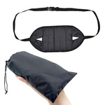 Mini amaca portatile con poggiapiedi per sedia da ufficio, Black