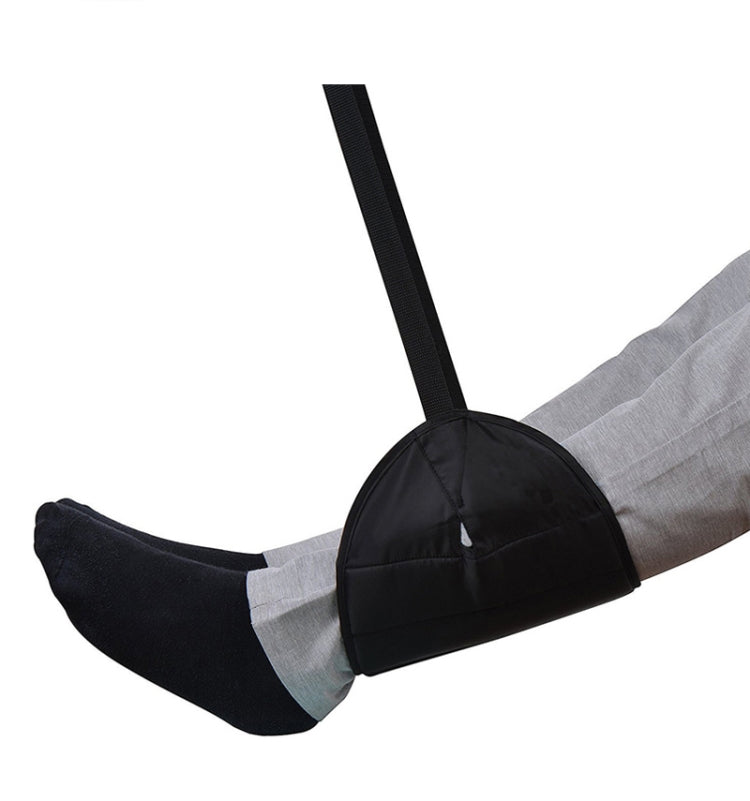 Mini amaca portatile con poggiapiedi per sedia da ufficio, Black