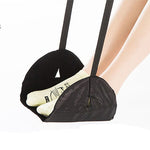 Mini amaca portatile con poggiapiedi per sedia da ufficio, Black