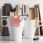 Porta cucchiaini da tè a forma di dito mignolo da 2 pezzi ， Consegna a colori casuali, Teaspoon Holder
