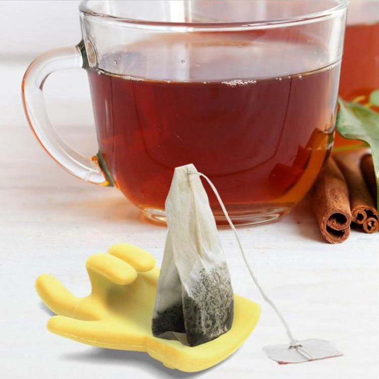 Porta cucchiaini da tè a forma di dito mignolo da 2 pezzi ， Consegna a colori casuali, Teaspoon Holder