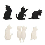 2 set Cat Drinks Wine Glass Marker Recognizer Bustina di tè da appendere, Cat