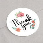 50 PZ Adesivo sigillante GRAZIE 12 Adesivi sigillanti rotondi di ringraziamento, Thankyou Stickers