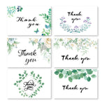 4 pezzi, un set di 6 biglietti di ringraziamento creativi, biglietti d'auguri piegati a metà, Half-Fold Greeting Card