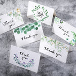 4 pezzi, un set di 6 biglietti di ringraziamento creativi, biglietti d'auguri piegati a metà, Half-Fold Greeting Card