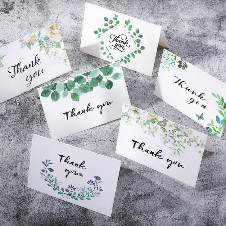 4 pezzi, un set di 6 biglietti di ringraziamento creativi, biglietti d'auguri piegati a metà, Half-Fold Greeting Card