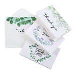 4 pezzi, un set di 6 biglietti di ringraziamento creativi, biglietti d'auguri piegati a metà, Half-Fold Greeting Card