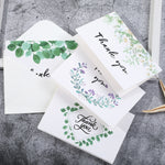 4 pezzi, un set di 6 biglietti di ringraziamento creativi, biglietti d'auguri piegati a metà, Half-Fold Greeting Card