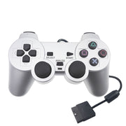 Gamepad cablato Dual Motor Vibration Silver Fuel Injection Gamepad adatto per PS2, For PS2
