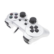 Gamepad cablato Dual Motor Vibration Silver Fuel Injection Gamepad adatto per PS2, For PS2