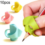 50 PCS Bambini Calligrafia Correzione della Postura Grip Pen AAtifact Silicone Astuccio per matite a tre dita Consegna a colori casuale, 50 PCS