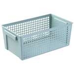 Cestino portaoggetti da scrivania e articoli vari da 6 pezzi Cestino portaoggetti rettangolare in plastica, Small （White）, Small （Light Green）, Large (White), Large（Llight Green）