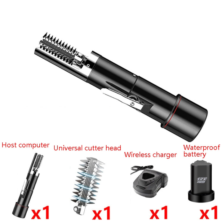 Raschietto elettrico per squame per pesci, strumento di raschiatura wireless automatico per uso domestico, spina CN, Black Single Battery, Black Single Battery+Cutter Head, Black Dual Battery, Black Dual Battery+Cutter Head, Red Single Battery         ...