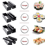 Stampo per sushi 11 in 1 con coltello per sushi Stampo per palline di riso Set di rotoli di sushi creativo per la casa fai-da-te, Sushi Roll Set