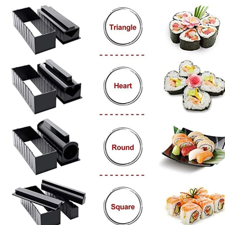 Stampo per sushi 11 in 1 con coltello per sushi Stampo per palline di riso Set di rotoli di sushi creativo per la casa fai-da-te, Sushi Roll Set