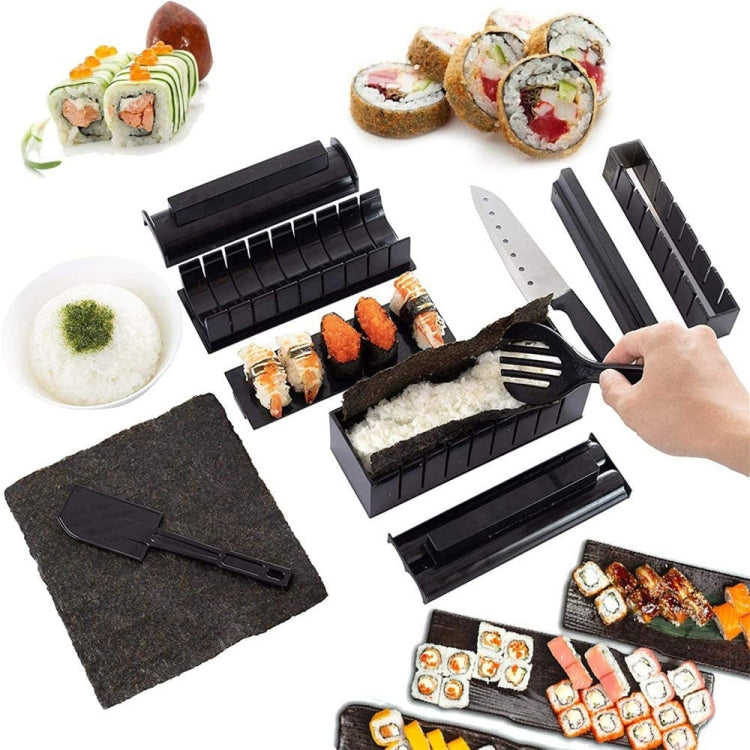 Stampo per sushi 11 in 1 con coltello per sushi Stampo per palline di riso Set di rotoli di sushi creativo per la casa fai-da-te, Sushi Roll Set