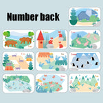 Puzzle 3D doppia faccia in legno per bambini 36+ mesi