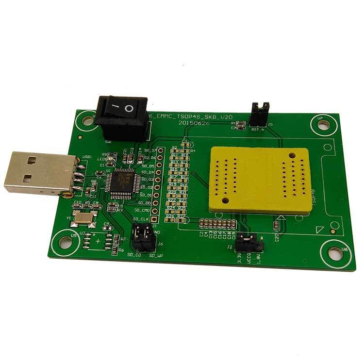 EMCP221 Flip Shrapnel To USB Test Socket Burn Socket