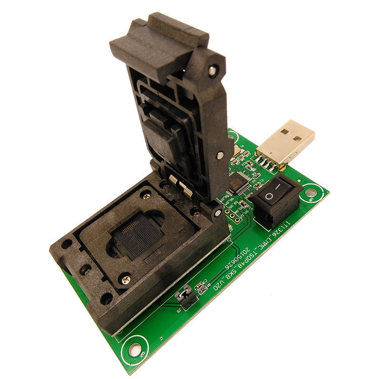 EMCP221 Flip Shrapnel To USB Test Socket Burn Socket