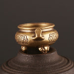 Decorazione domestica della fornace per incensiere con treppiede in bronzo antico, Brass