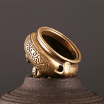 Decorazione domestica della fornace per incensiere con treppiede in bronzo antico, Brass