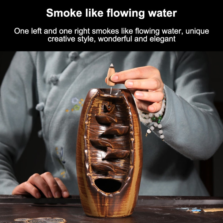 Fornace per aromaterapia in ceramica Odore di loto Aromatico Home Office Incenso Artigianato Porta bruciatore di incenso