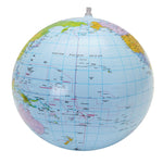 Globo gonfiabile da 30 cm Mondo Terra Oceano Mappa Palla Geografia Apprendimento Pallone da spiaggia educativo Giocattolo per bambini Decorazione per ufficio a casa, Inflatable Globe Map Ball